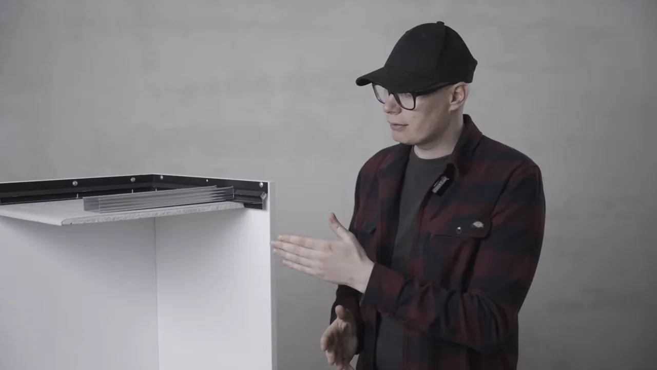 Монтаж теневого профиля