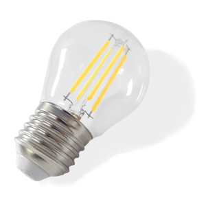 Светодиодная лампа E27 4W COB. Прозрачная