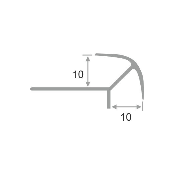 Алюминиевый профиль ПО-10х10