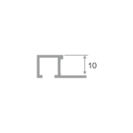 Алюминиевый профиль ПО П10х10