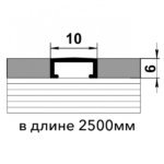 Бордюр-вставка ПП 02 2500 мм