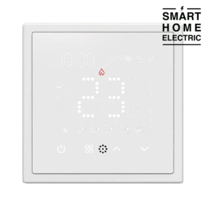 Сенсорный WiFi терморегулятор c тонкой рамкой белый